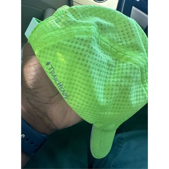 Trail Heads Womens Lightweight Race Day reflective yellow Running sports Cap - Picture 2 of 6